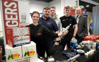 Budweiser celebrating their brand new relationship with Themis, taking on a host of new Apprentices at last year’s Themis Apprenticeship Careers Event.