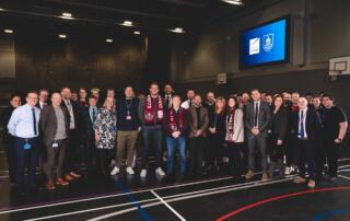 JJ Watt and Kealia Ohai Watt Visit Burnley College