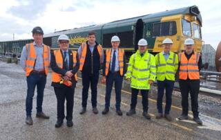 Lancashire County Council visit Fox Group Railhead