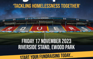 The big sleep out with blackburn rovers community trust and nightsafe